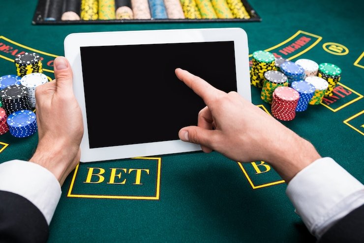 Live dealer studio with Olympic Games betting interface on mobile